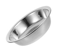 TOMETURE Stainless Steel Soup Bowl Egg-Beating Flour Basin 27cm Round Anti-Rust Multi-Purpose Silver Kitchen Mixing Bowl for Fruit Rice Washing