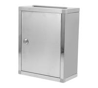 TOMETURE Stainless Steel Suggestion Box Outdoor Wall-mounted Complaint and Report Mailbox Large Size 27x21x11cm Letter Collection Box for Public Office Use