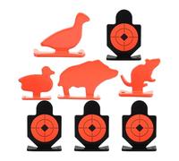 TOMETURE Targets with Enhanced Visibility and Realistic Experience 8pcs Stainless Steel Animal Shaped for Shooting Practice Suitable for Hunting Trips and Range Training