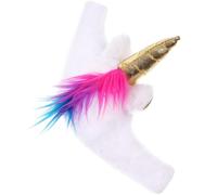 TOMETURE Unicorn Shape Plush Hat Random Color for Reptiles and Lizards, Lightweight and Comfortable Pet Hat, Easy to Take, for Party and Cosplay Decoration