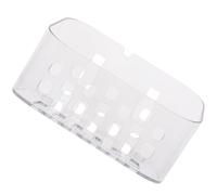 TOMETURE Wall Mounted Bathroom Holder Plastic Shower Basket with No Left Marks and No Wall Damage, Punch Free Adhesive Shampoo Rack for Organising Bathroom Accessories