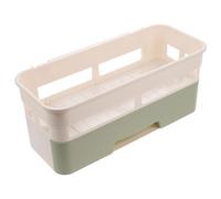 TOMETURE Wall Mounted Drill-free Shower Rack with Large Capacity and Extra Drawer Space Bathroom Organizer for Toiletries and Conditioner Suitable for Different Occasions round Random Color