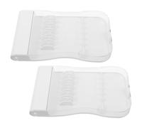 TOMETURE Water Flosser Organizer Durable Acrylic Case 2pcs Compatible with Waterpik Nozzles, Ideal for Users with Varied Oral Irrigator Equipment