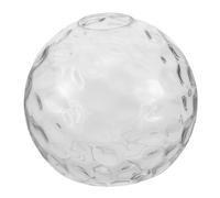 TOMETURE Water Ripple Glass Lampshade with Dualhole Structure for Desk Lamp and Chandelier, Spherical Globe Design Diffusing Harsh Light with Easy Maintenance and Balanced Lighting