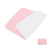 TOMETURE Waterproof Cotton Changing Pad for Newborn, Portable and Washable Diaper Mat Protecting Beds from Dirt, Suitable for Stroller and Home Use, Pink