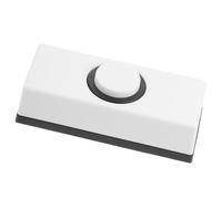 TOMETURE White Plastic Doorbell Switch Wired Push Button with Scratch-Resistant Finish Wall Mounted Modern Door Chime for Residential Interior Doors Easy Installation Replacement Button