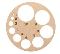 TOMETURE Wooden Cervical Dilations Wheel Reusable Fetal Position Tool for Students Teaching Aid for Schools and Childbirth Education Classes Beige Anatomical Model