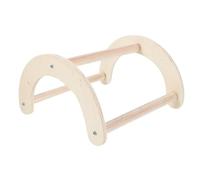 TOMETURE Wooden Parrot Perch Stand for Chickens and Birds Multi-functional Roosting Rack with Claw Grinding Stick Natural Texture Safe Material Suitable for Hens Roosters and Parrots to