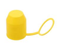 TOMETURE Yellow Trailer Ball Hitch Cover Cap for Trailer Hitch Plastic Dustproof and Waterproof Protector for Cars and Types of Vehicles