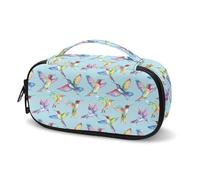 Tomeusey Diabetic Supplies Travel Bags Portable Insulin Container Travel Size Colorful Hummingbird Medical Insulated Storage Case for Insulin Pen Blood Sugar Test Strips Syringe Needles