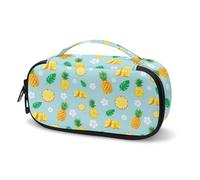 Tomeusey Pineapple Print Insulin Cooler Travel Case for Diabetic,Diabetic Bag for Glucose Meter Cooler for Medicine Travel Outdoor Storage Insulin Pens Insulin Vials Glucose Meter