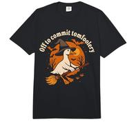 Tomfoolery Off to Commit Tom Foolery Silly Goose Witch Comfort Colors Adult Heavyweight T-Shirt