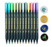 Tomgenrine 12PCS Colored Wax Seal Pens - Compatible with Sealing Beads & Sticks, Ideal for Letter Greeting Cards, Wedding & Party Invitations, Seal Pattern Decoration