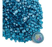 Tomgenrine Premium Wax Seal Beads - 520 Deep Sky Blue Sealing Pellets for Letters, Greeting Cards, Wine Bottles & Crafts | Professional Quality for Wedding Invitations, Party Decor & DIY Projects