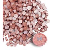 Tomgenrine Premium Wax Seal Beads - 520 Rose Gold Sealing Pellets for Letters, Greeting Cards, Wine Bottles & Crafts | Professional Quality for Wedding Invitations, Party Decor & DIY Projects
