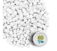 Tomgenrine Premium Wax Seal Beads - 520 White Sealing Pellets for Letters, Greeting Cards, Wine Bottles & Crafts | Professional Quality for Wedding Invitations, Party Decor & DIY Projects