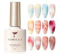 TOMICCA Blooming Gel Nail Polish for Nail Art - Clear UV/LED Soak Off Gel, Creates Marble, Watercolor & Natural Stone Spreading Effects, Easy Nail Design DIY, 8ml