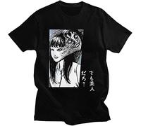 Tomie Junji Ito T Shirt Men Cotton T-Shirt Short Sleeves Horror Manga Uzumaki Akira Shintaro kago Tee Clothing Merch