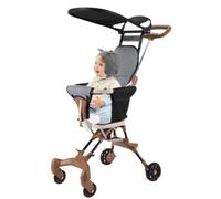Tomiement for with awning, travel trolley for everything, little foldable, removable awning pram with rotating wheels for trips and excursions and