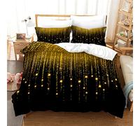 Tomifine Duvet Cover Starry Sky Bedding Set Space Universe Mysterious Kids Single Bedding Set 3 Pcs Quilt Cover Luxury Soft (Single 135x200 cm,Starlight c)
