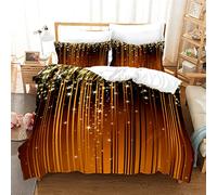 Tomifine Duvet Cover Starry Sky Bedding Set Space Universe Mysterious Kids Single Bedding Set 3 Pcs Quilt Cover Luxury Soft (Double 200x200 cm,Starlight e)