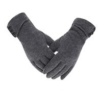 Tomily Womens Touch Screen Phone Fleece Windproof Gloves Winter Warm Wear, Gray, One Size
