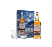 Tomintoul 18 Year Old / Glass Set Speyside Single Malt Scotch Whisky