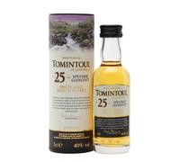 Tomintoul 25 year Single Malt Scotch Whisky Miniature - 5cl Single Bottle