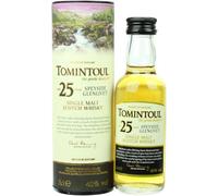 Tomintoul 25 year Single Malt Scotch Whisky Miniature - 5cl Single Bottle