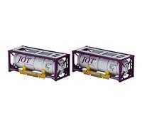 TOMIX 3302 N Gauge Privately Owned UT11K Shaped Container, Japan Petroleum Transportation, 2 Pieces, Railway Model Supplies