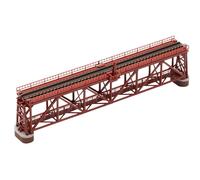 TOMIX N gauge road type single track truss iron bridge S280 (F) red 3266 NEW