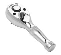 TOMMARS 3/8-Inch Drive Stubby Ratchet Mini Ratchet Quick-Release Head 72-Tooth