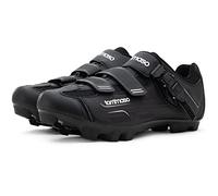 Tommaso Montagna 200 Men's Mountain Bike MTB Spin Cycling Shoe with Buckle Compatible with SPD Cleats Black - 45