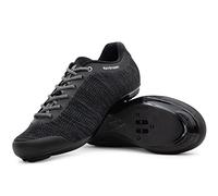 Tommaso Strada Mens SPD & Peloton Shoes-2 in 1 Cycling Shoes-Install Your Own Delta or SPD Cleats for Road Bikes, Indoor Cycles or Most Mens Bicycles-Explore Bike Accessories, Black -Soft Laces (Road
