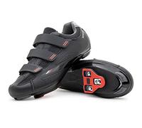 Tommaso Strada Mens SPD & Peloton Shoes-Ready-to-Ride with Peloton Delta Cleat or SPD Cleats for Road Bicycles & Most Indoor Bikes-Explore Vareity Cycling Shoes & Bike Accessories., Black- Straps