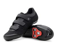 Tommaso Strada Mens SPD & Peloton Shoes-Ready-to-Ride with Peloton Delta Cleat or SPD Cleats for Road Bicycles & Most Indoor Bikes-Explore Vareity Cycling Shoes & Bike Accessories., Black- Straps