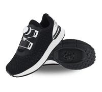 Tommaso Women's Cycling Shoes with Pre-Installed SPD Cleats - Easy to Walk-in Ventilated SPD Cycling Shoes for Women's Spin Classes and Indoor Bikes - Comfortable on Foot and Toebox., Zebra-black, 6