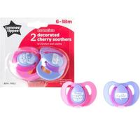 Tommee Tippee 2 Cherrynight Soothers 6-18m