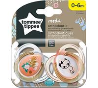 Tommee Tippee 2 Fashion Pacifiers 0-6 Months Girl - 2 Count