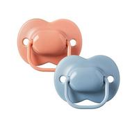 Tommee Tippee 2x Pack Cherry-Shaped Latex Soothers 0-6m with Steriliser Pod