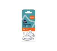 Tommee Tippee Closer To Nature Advanced Anti-colic Teat baby bottle teat Fast Flow 6m+ 2 pc