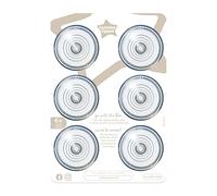 Tommee Tippee Advanced Anti-Colic Baby Bottle Teats, Breast-Like, Soft Silicone, Fast Flow, 6m+, Pack of 6,Clear