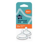 Tommee Tippee Advanced Anti-Colic Fast Flow 6m+ Teat - 2 pcs