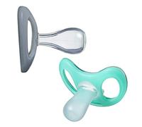 Tommee Tippee Advanced Sensitive Skin Pacifier, Unique Shield for Less Skin Contact, Symmetrical Design, BPA-Free Binkies, 0-6m, 2-Count