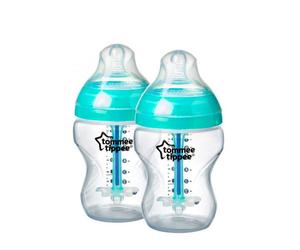 Tommee Tippee Anti-colic Feeding Bottle W/ Heat Indicator 2 pcs + 260 ml