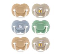 Tommee Tippee Anytime Dummies, 18-36 Months, 6 Pack Dummies. Symmetrical Design, BPA Free, Reusable steriliser pod