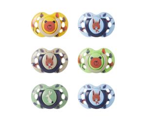 Tommee Tippee Anytime Dummies, 6-18 months, 6 pack of symmetrical, BPA free Dummiess