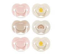 Tommee Tippee Anytime Soothers, 0-6m, 6 Pack, Symmetrical Teat Sits Anyway Up, B