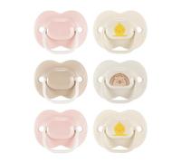 Tommee Tippee Anytime Dummies 0-6 Months 6 Pack - Pink