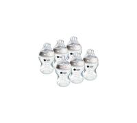 Tommee Tippee Baby Bottles, Natural Start Anti-Colic Baby Bottle with Slow Flow Breast-Like Teat, 260 ml, 0m+, Clear Colour, Self-Sterilising, Baby